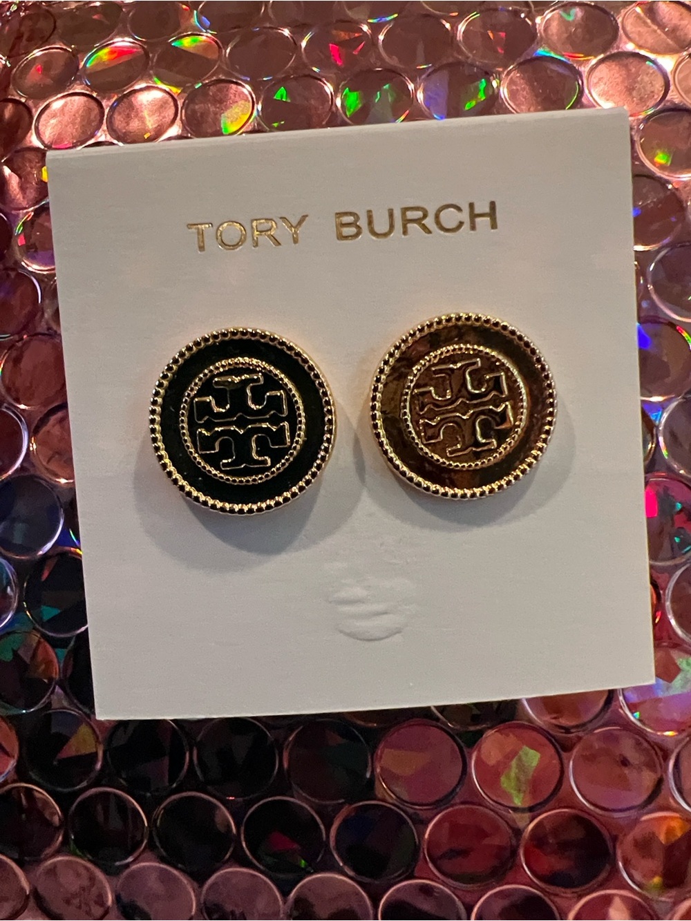 Authentic Tory Burch Coin Earrings